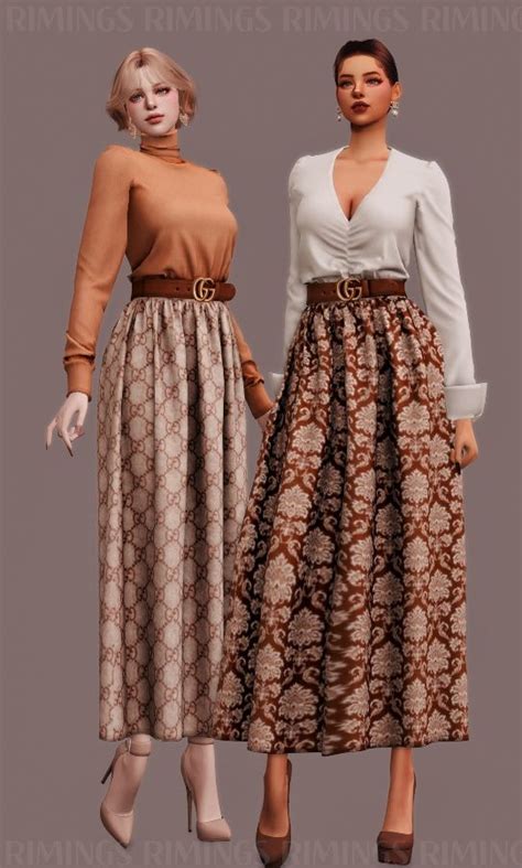 gucci skirt logo|gucci skirt sims 4.